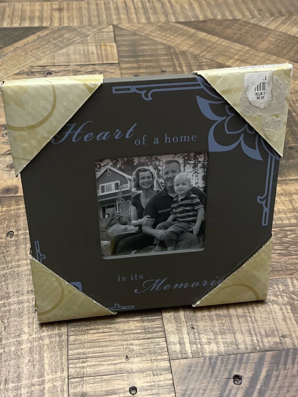 Kirkland's brand table top photo frame sentiment printed on the frame